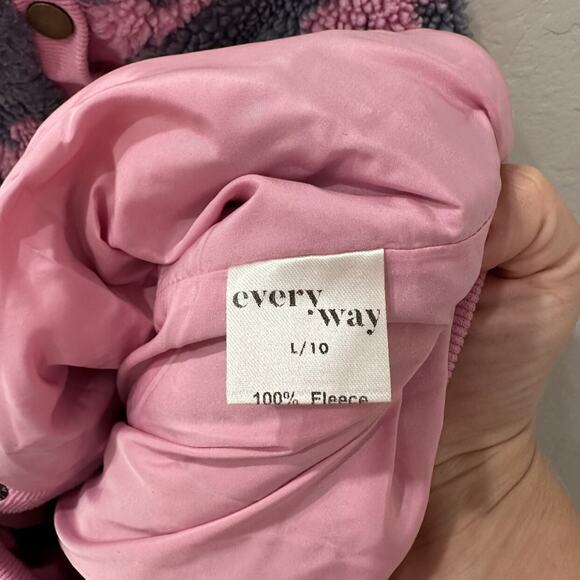 Everyway Pink Flower Power Fleece Jacket - Picture 9 of 9